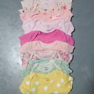 Gerber mix  baby girl onesies 6-9 months